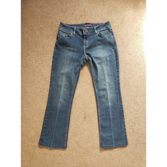 Wrangler Women's Retro Booty Up Mae Jeans Embroidered Mid Rise Size 7/8 × 29 - Picture 1 of 12